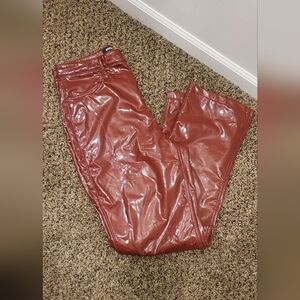 Social Tourist Faux Leather Pants